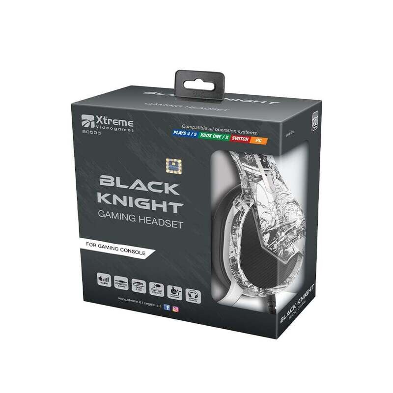 CUFFIA GAMING BLACK KNIGHT 2.0 CON MICROFONO