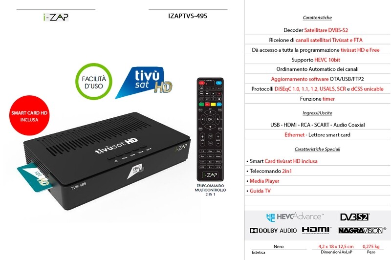 RICEV DIG TiV� SAT ADB HD DVB-S/S2