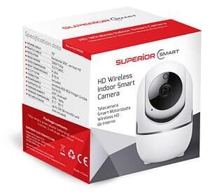 SUPERIOR SECURITY CAMERA INTERNO 360° HD WIFI ALEXA GOOGLE