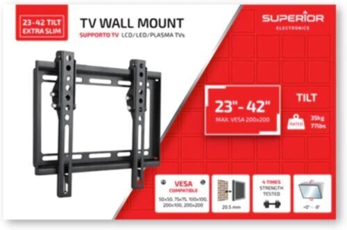 Superior Electronics Staffa Tv 23&#39;&#39;-42&#39;&#39; Tilt Extra Slim