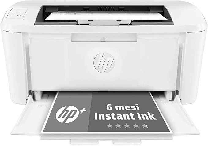 HP LaserJet M110we Stampante a Singola funzione, 6 Mesi di Piano Toner Instant Ink incluso con HP+