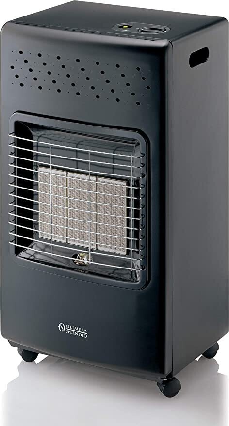 Olimpia Splendid 99387 Stovy Infra Black, Stufa a Gas / Infrarossi 4200 W, Prodotto in Italia, Nero