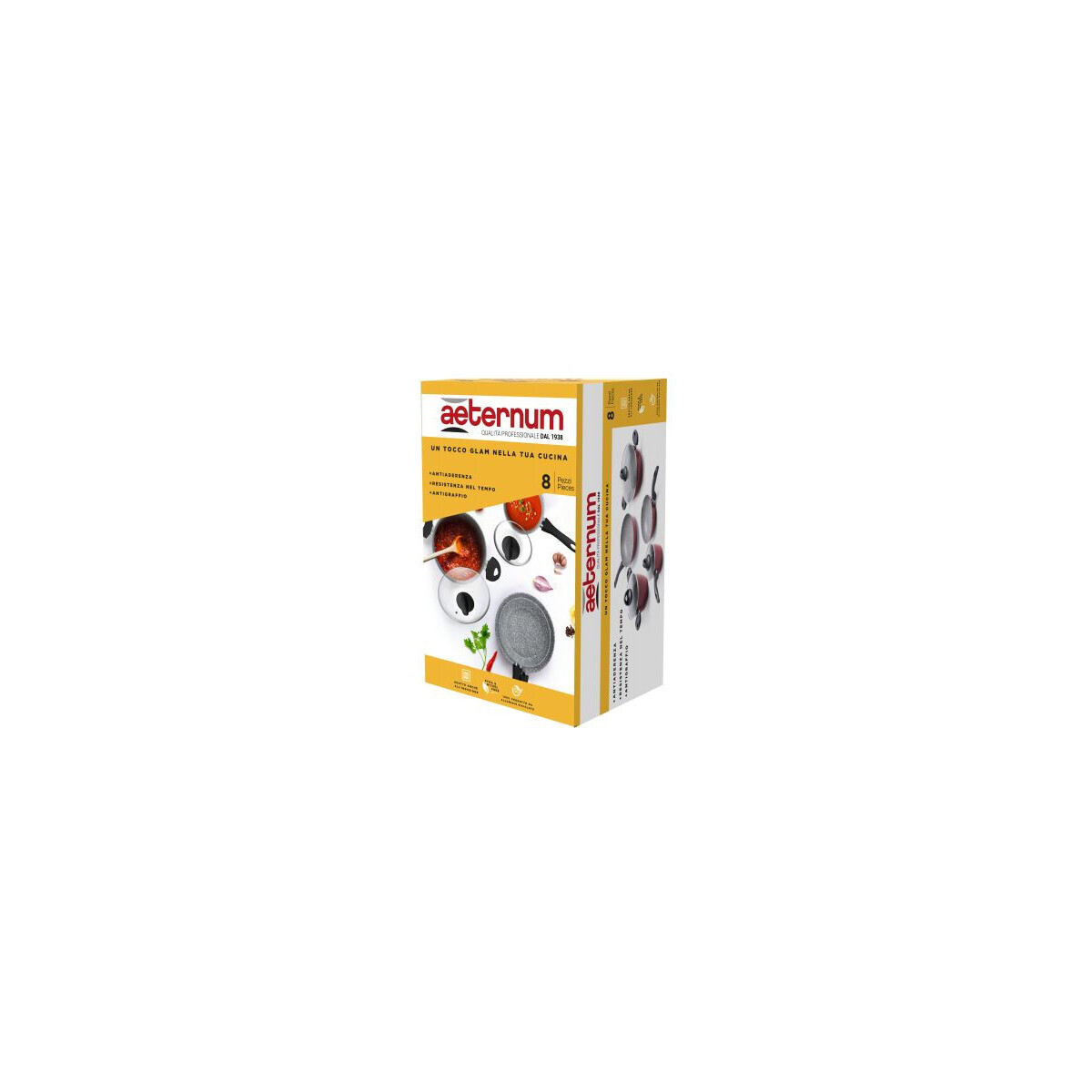 BIALETTI* BATTERIA 8 PZ FREEDOM Y00AGD0420