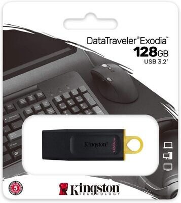 Kingston DataTraveler Exodia DTX/128GB Flash Drive USB 3.2 Gen 1