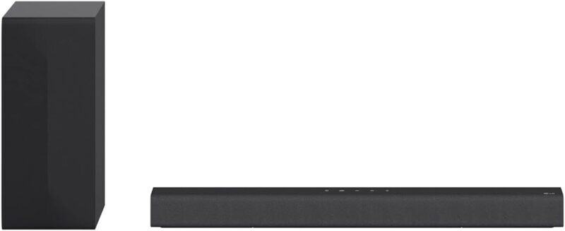 LG S40Q Soundbar TV 300W, 2.1 Canali con Subwoofer Wireless, AI Sound Pro, Bluetooth, Ingresso Ottico, HDMI in/out con, Rivestimento in tessuto, Certificazione Energy Star