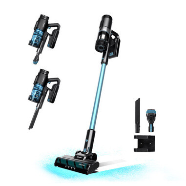 Cecotec Conga Rockstar 1500 Ray Jalisco aspirapolvere senza filo Nero, Blu Senza sacchetto