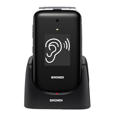 Brondi Amico Supervoice 7,11 cm (2.8&quot;) Nero Telefono per anziani