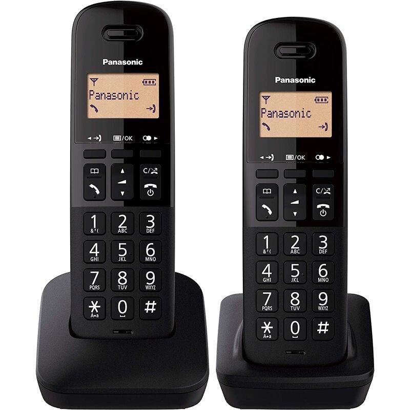 Telefono Cordless Panasonic  Dect Duo Nero