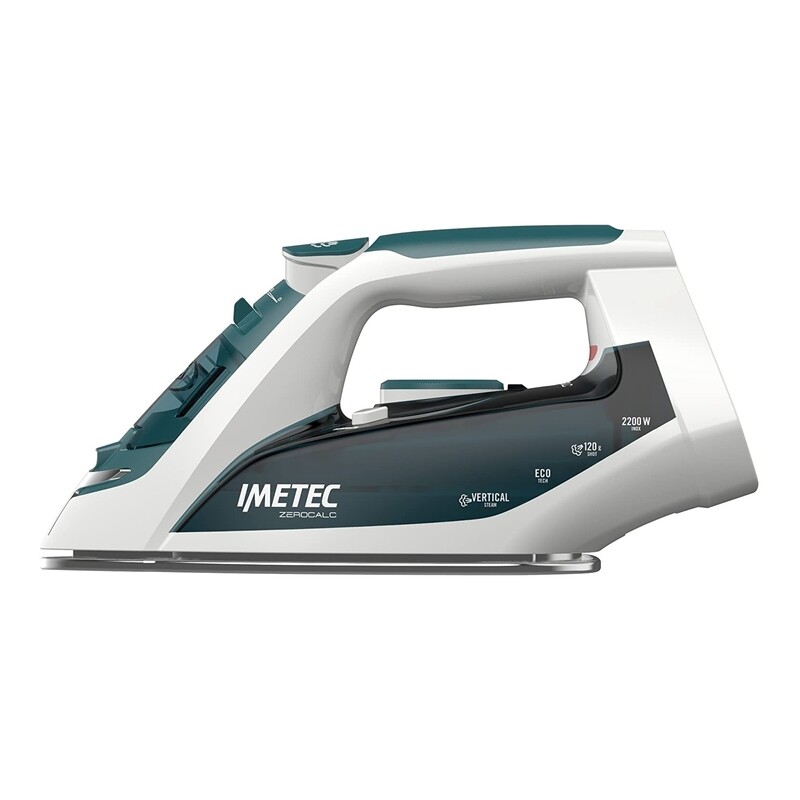 IMETEC 9006 FERRO DA STIRO A VAPORE 2200 WATT PIASTRA INOX COLORE VERDE E BIANCO - PROMO