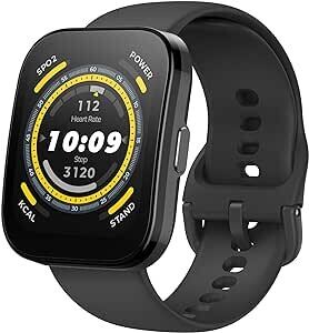 Amazfit Bip 5 Smartwatch, Schermo grande da 1,91&quot;, chiamate Bluetooth, Alexa, GPS, durata della batteria di 10 giorni, fitness tracker con frequenza cardiaca, monitoraggio dell&#39;ossigeno nel sangue