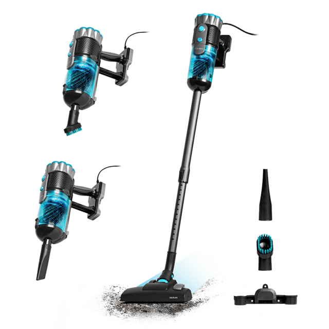 Conga PopStar 600 Vital Aspiratore a scopa con filo. Potenza massima fino a 600 W e potenza di aspirazione fino a 18 kPa. Serbatoio da 500 ml.