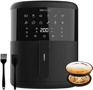 Cecotec 6 L Friggitrice Ad Aria Calda Senza Olio Con Accessori Cecofry Bombastik 6000 Full 1700 W, tecnologia PerfectCook, regolazione della temperatura e del tempo, controllo touch, 12 modalità