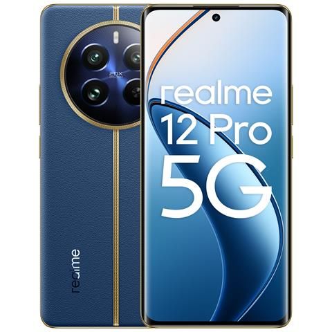 REALME 12 Pro 5G 256GB 12GB Ram Display 6.7&quot; Doppia SIM Android USB tipo-C 5000 mAh Submariner Blue