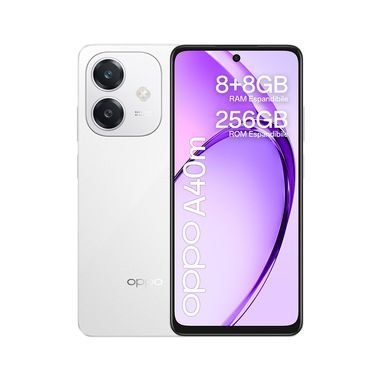 OPPO A40M Smartphone, Fotocamera AI 50MP, Selfie 5MP, Display 6.67” 90HZ LCD HD+, 5100mAh, RAM 16 GB (8+8) + ROM 256GB