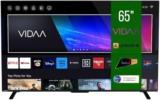 Toshiba Smart VIDAA TV 65&quot; Ultra HD 65UV2363DA TV 4K 65 Pollici