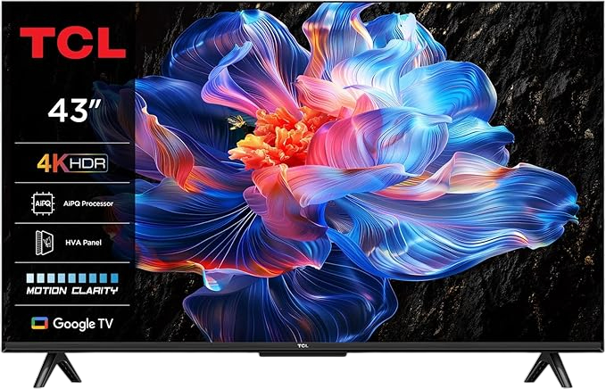TV TCL 43 Pollici 43P69K, Smart TV, 4K, LED