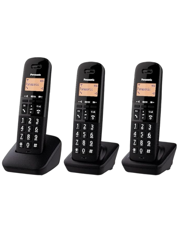PANASONIC Cordless Trio KX-TGB613JTB Nero