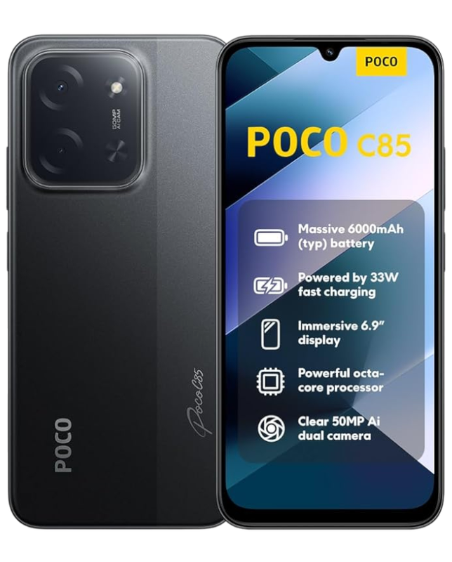 POCO C85,  6+128GB, Display 6,9" 120Hz