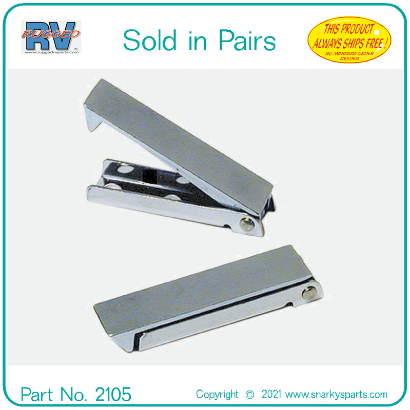 RV Camper Stainless Steal Baggage Door Catch Compartment Latch Holder