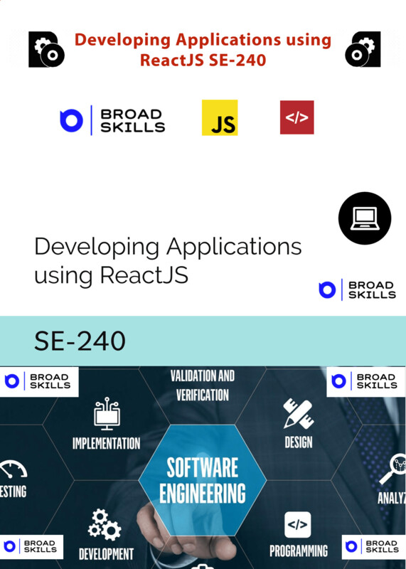 Developing Applications using ReactJS Developing Applications using ReactJS