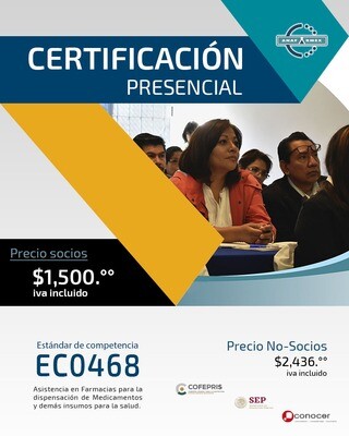 Certificación Presencial (PRECIO NO SOCIOS)