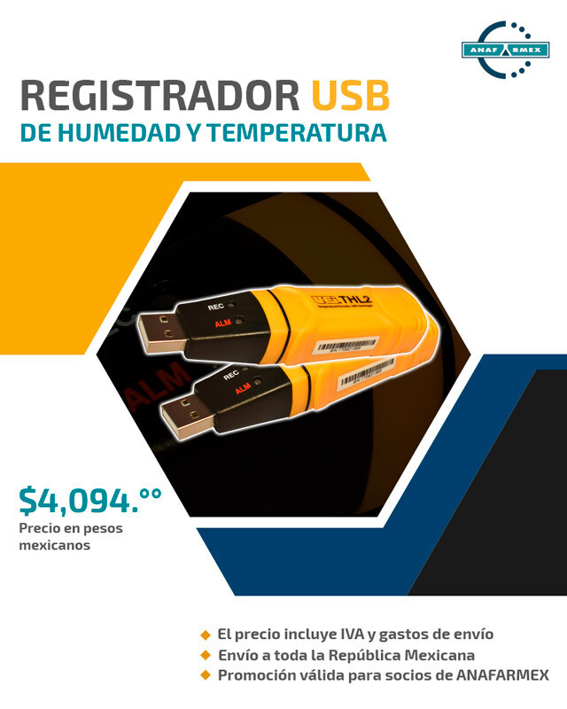 Registrador USB de Humedad y Temperatura
