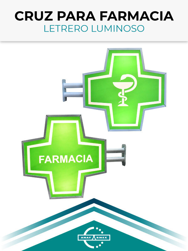 Cruz Luminosa para Farmacia