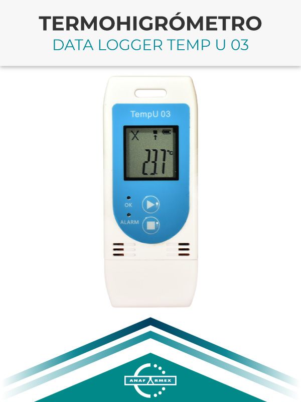 Registrador de Temperatura y Humedad Relativa Multi-uso