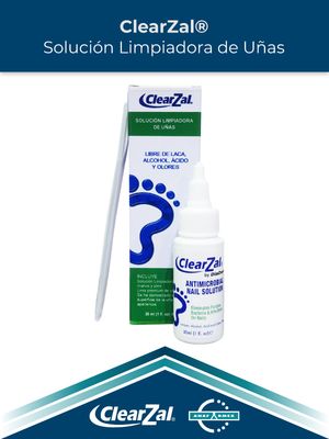 ClearZal® Solución Limpiadora de Uñas
