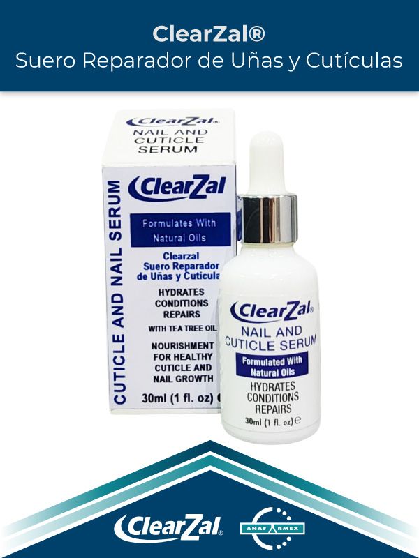 ClearZal® Suero Reparador de Uñas y Cutículas