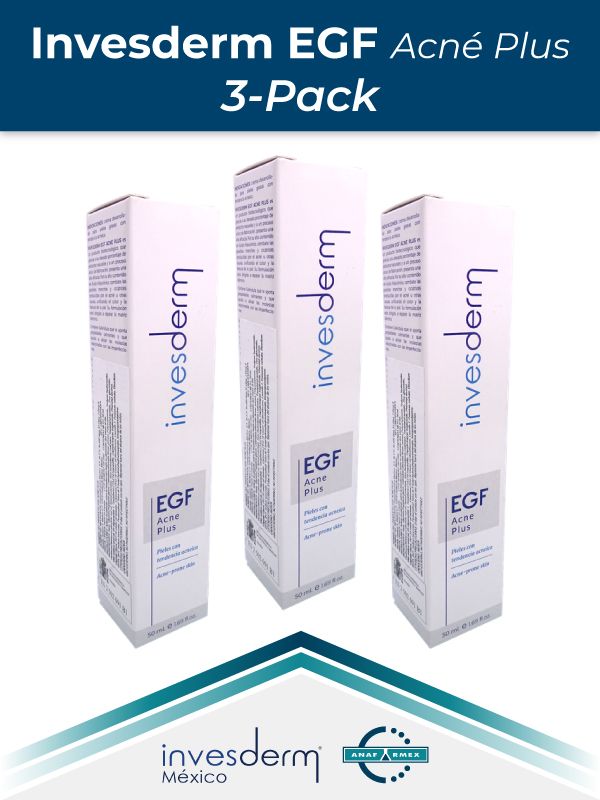 Invesderm EGF Acné Plus 3-Pack