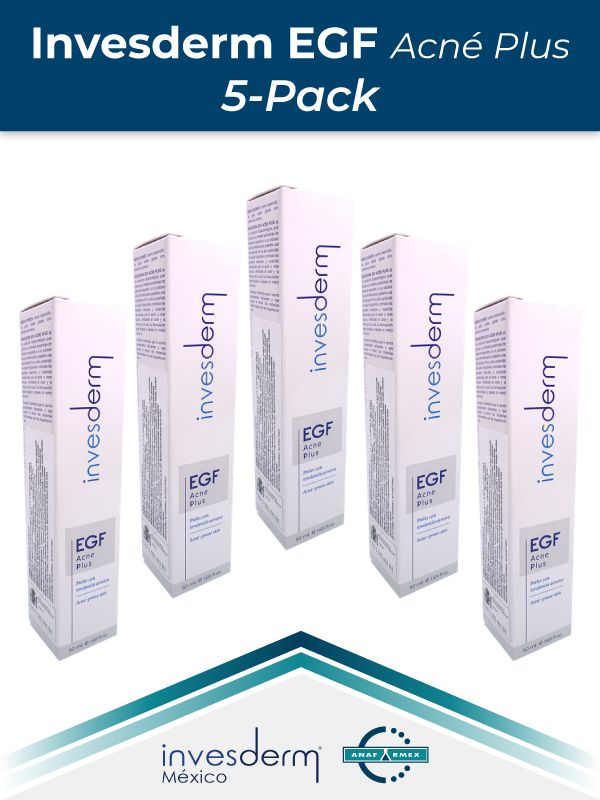 Invesderm EGF Acné Plus 5-Pack