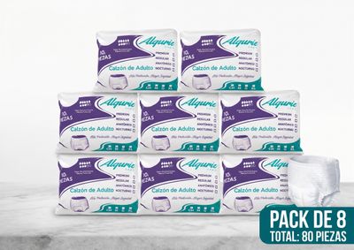 8Pack Calzón de Adulto Alguric Grande 8Pack Calzón de Adulto Alguric Grande