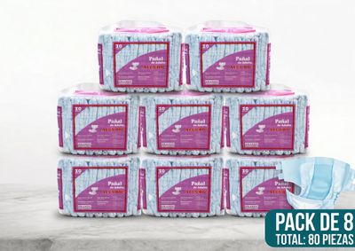 8Pack Pañal de Adulto Alguric Grande
