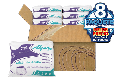 8Pack Calzón de Adulto Alguric XL 8Pack Calzón de Adulto Alguric XL