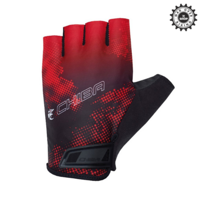 CHIBA RIDE II CYCLING GLOVES (PADDED) RED