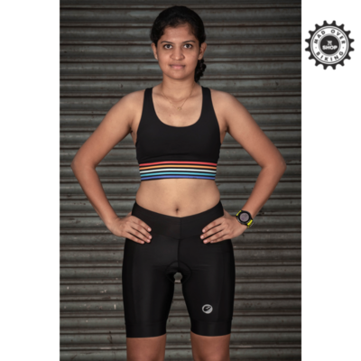 APACE Womens Cycling Shorts | Gel padded | Slingshot | Black (Large) CL