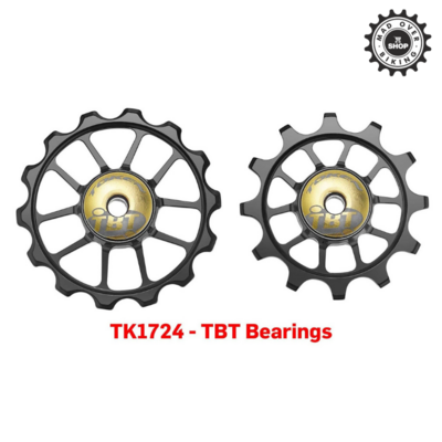 TOKEN RD PULLEY SET FOR SHIMANO R9100/R800/R700 AND SRAM LONG CAGE RD UPPER 12T LOWER 14T ERD1724TBT-BKTK