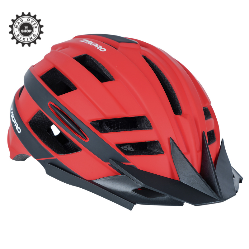 ZAKPRO MTB Inmold Cycling Helmet – Uphill series (Red) LARGE (58-61cms)