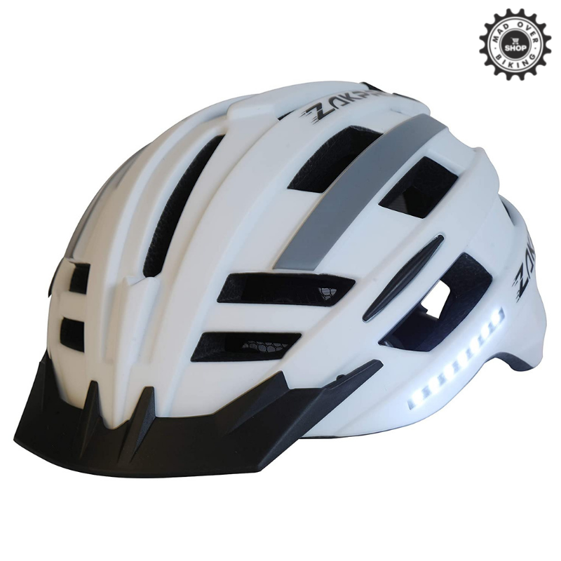 ZAKPRO Smart turn signal biking helmets with integrated Technology – Stellar series(White)
SIZE: MEDIUM