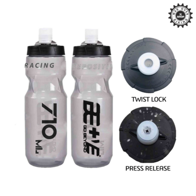 B+VE Cycling Water Bottle 710ML Grey