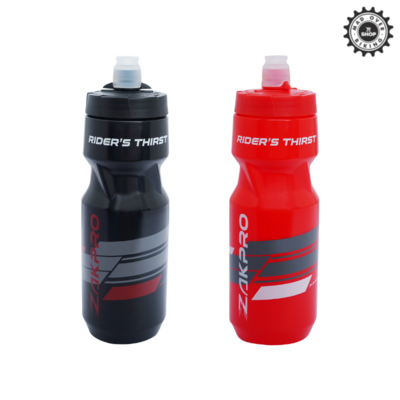 ZAKPRO Rider’s Thrist Cycling Water Bottles (Black And Red)