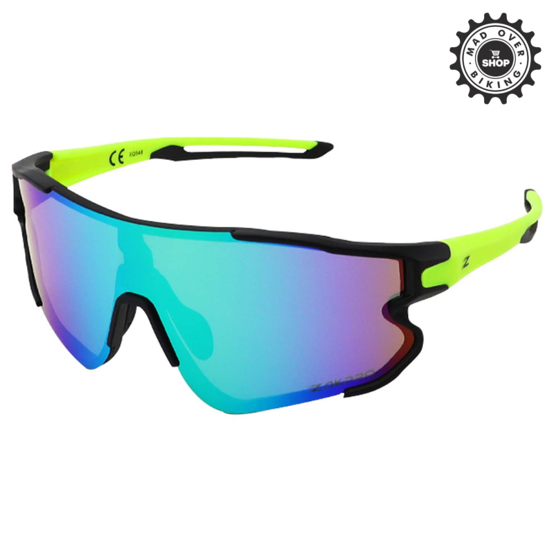 ZAKPRO Professional Outdoor Sports Cycling Sunglasses Florescent Green