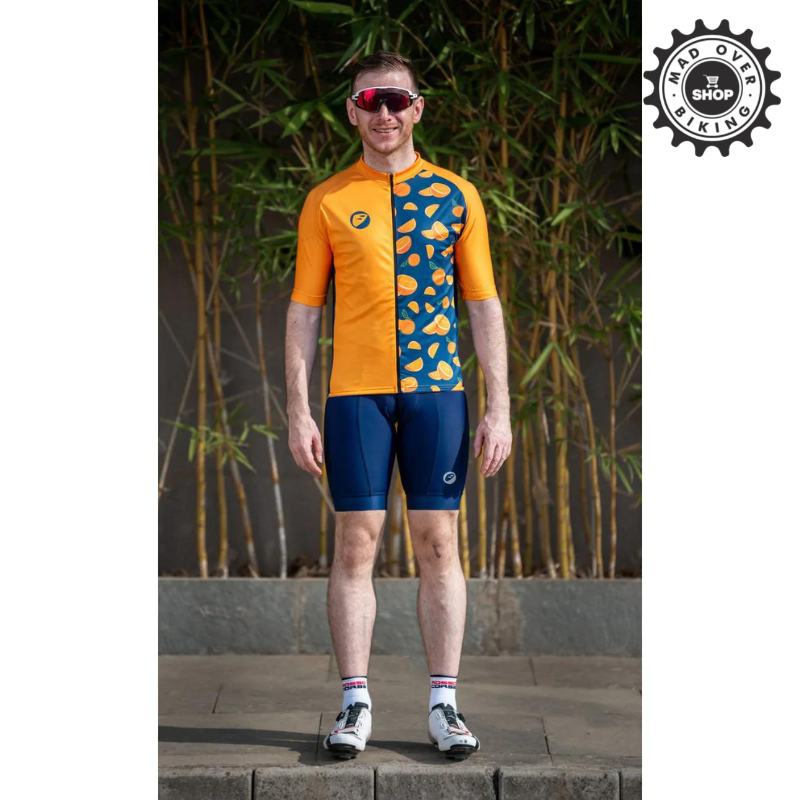 APACE CHASE SNUG-FIT MENS CYCLING JERSEY - ORANGE