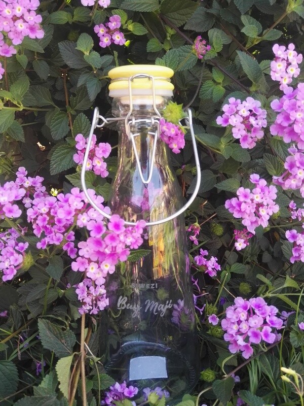 Engraved Glass Bottle