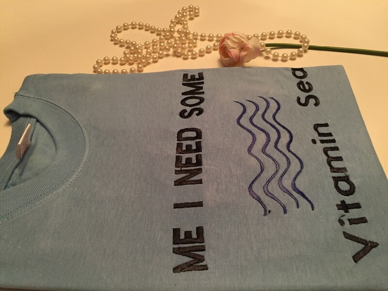 Sky blue round neck T-Shirt