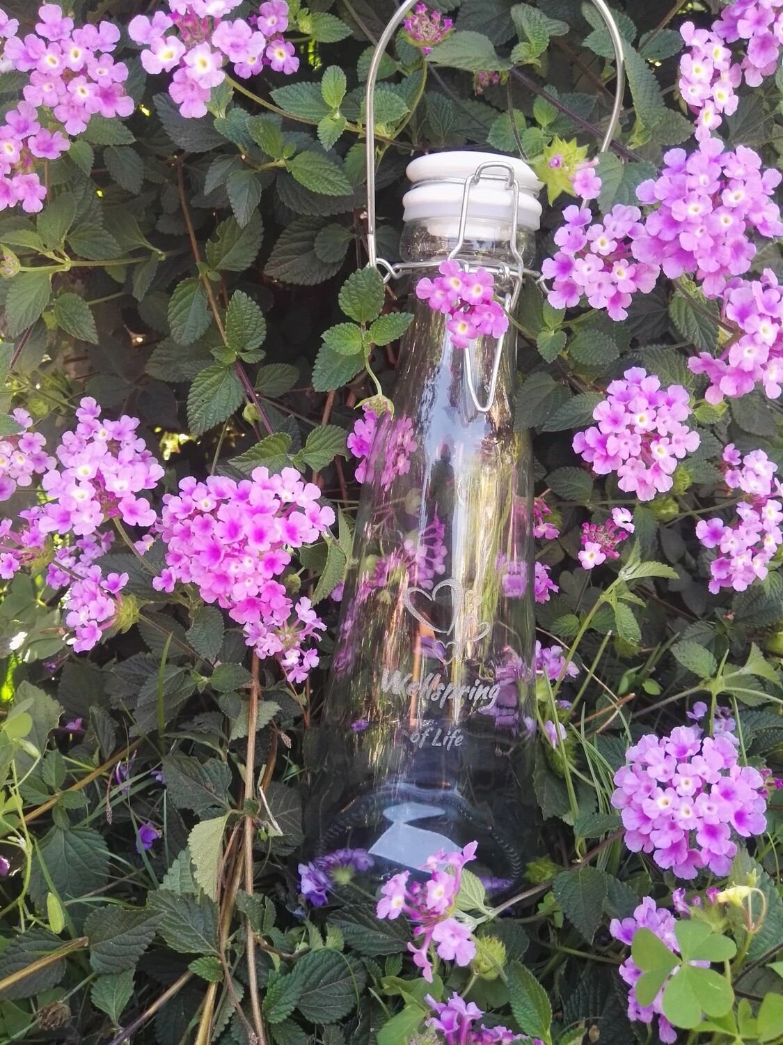 Engraved Glass Bottle