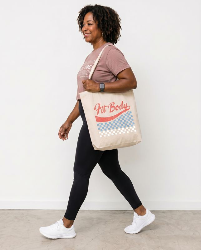 Recycled Canvas Summer Tote Bag