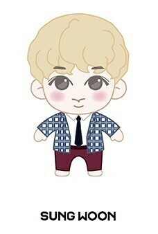 WANNA ONE - CHARACTER DOLL (20cm), DOLL OPTION: HA SUNG WOON