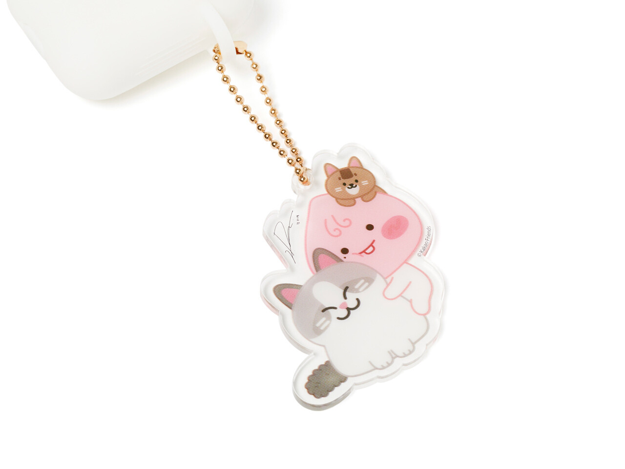 [TRANSPARENT KEYRING] APEACH X KANGDANIEL, TRANSPARENT KEYRING: CUTE KITTY VER.
